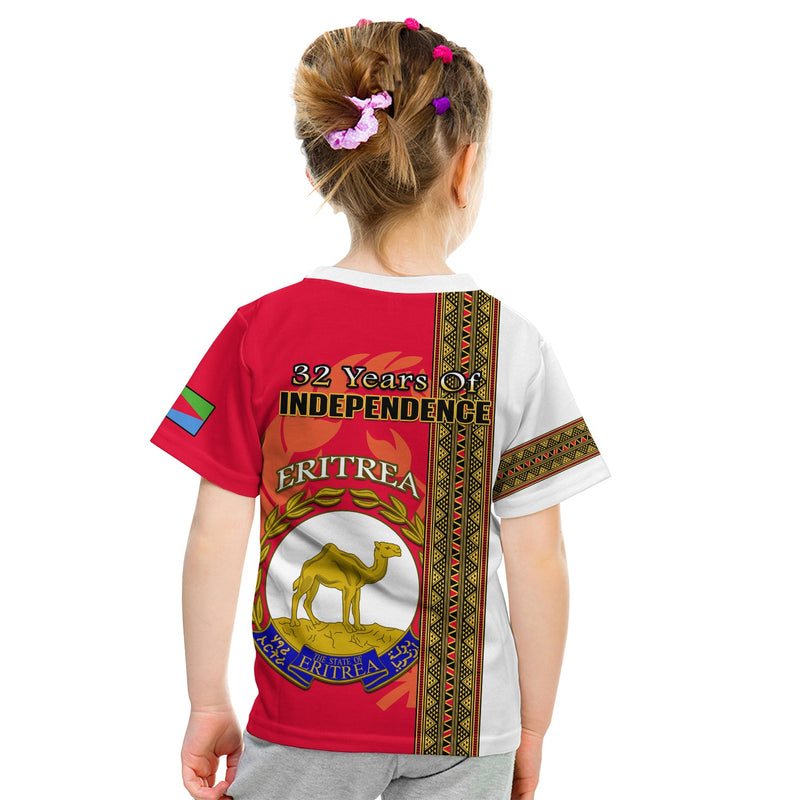 Eritrea African Pattern Happy Independence Day Version White T Shirt