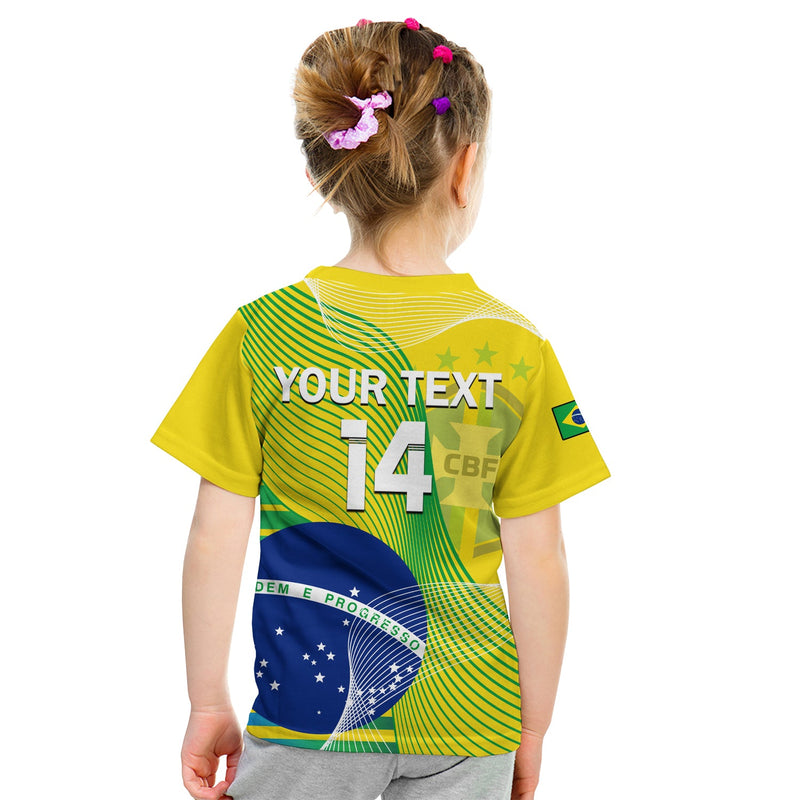 Custom Brazil Football Canarinha Champions WC 2022 T Shirt