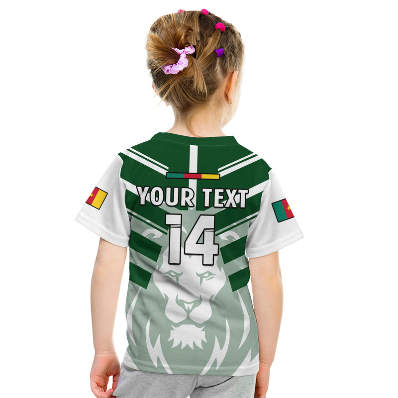 Custom Cameroon Football Les Lions Indomptables White World Cup 2022 T Shirt