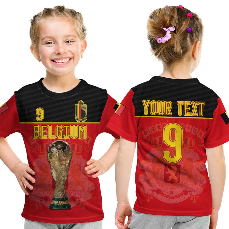 Custom Belgium Football 2022 De Rode Duivels Sporty Style T Shirt