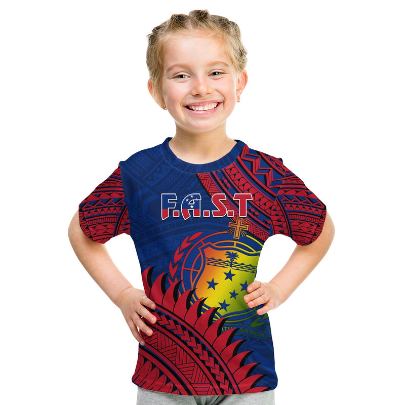 F.A.S.T Samoa Samoan Coat Of Arms Polynesian Pattern T Shirt