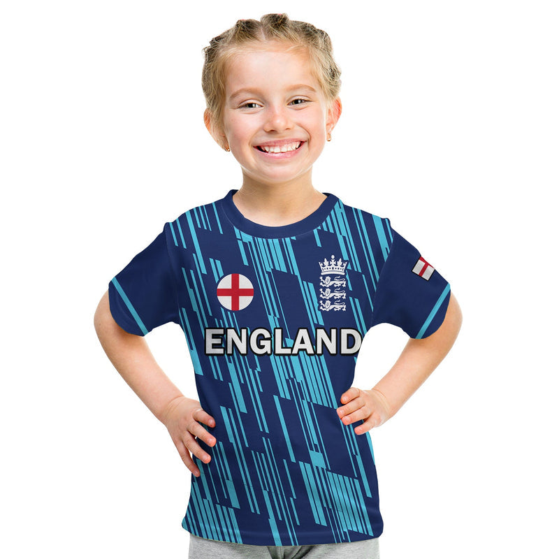 Custom England Cricket Sporty 2022 T Shirt