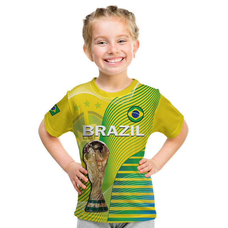 Custom Brazil Football Canarinha Champions WC 2022 T Shirt