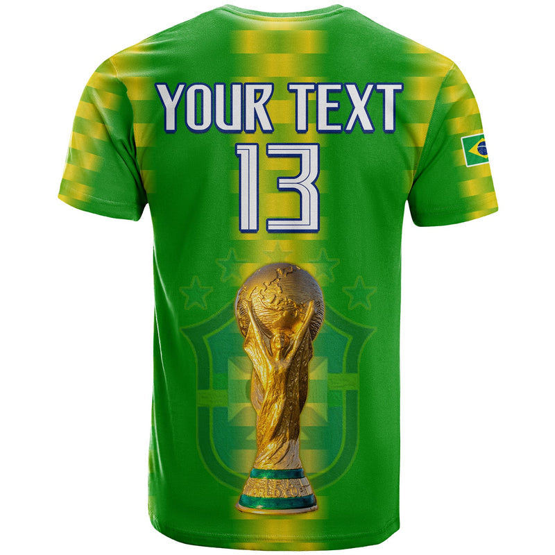 Custom Brazil Football Champions Proud Selecao T Shirt