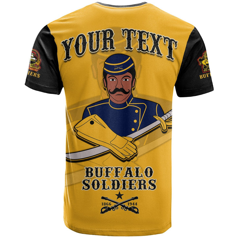 Custom Buffalo Soldiers Motorcycle BSMC Club T Shirt