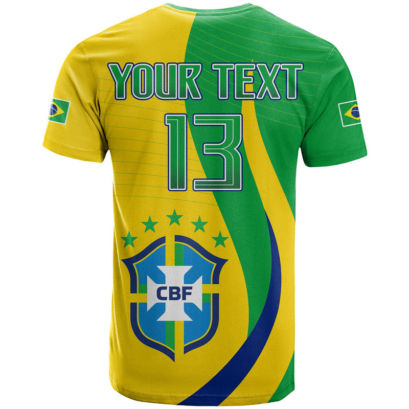 Custom Brazil Football Champions Selecao Style Vibe T Shirt
