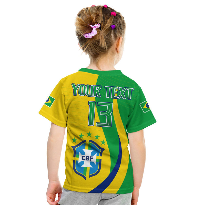 Custom Brazil Football Champions Selecao Style Vibe T Shirt