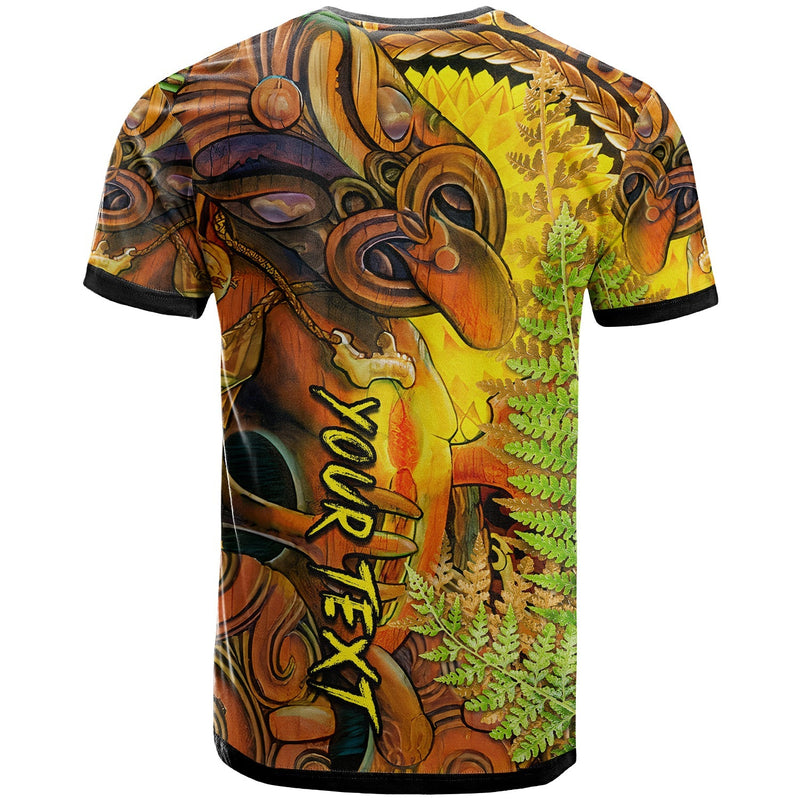Custom Hei Tiki Maori Fern Aotearoa Ta Moko Sun T Shirt