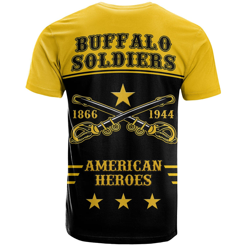 (Custom Text and Chapter) Buffalo Soldiers Since 1866 BSMC Anniversary T Shirt