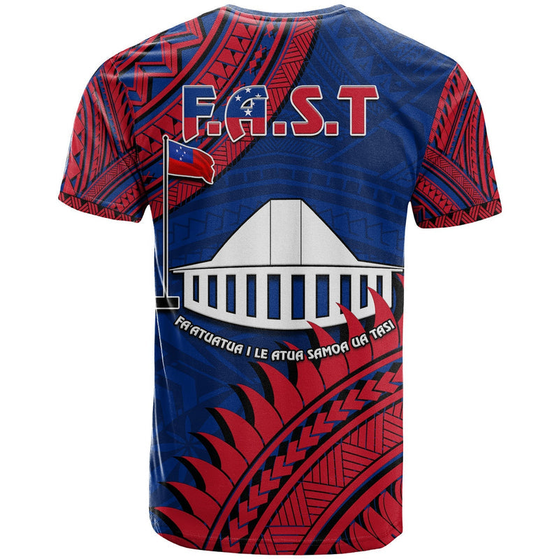 F.A.S.T Samoa Samoan Coat Of Arms Polynesian Pattern T Shirt
