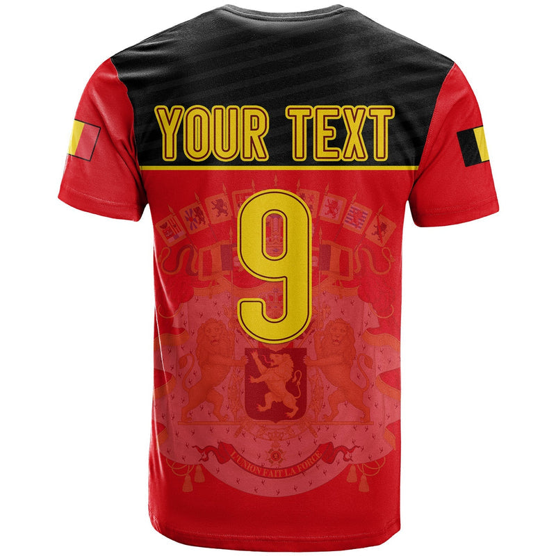 Custom Belgium Football 2022 De Rode Duivels Sporty Style T Shirt