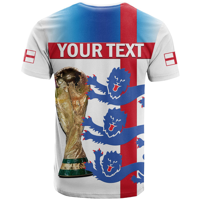 Custom England Football Three Lions Champions World Cup 2022 T Shirt