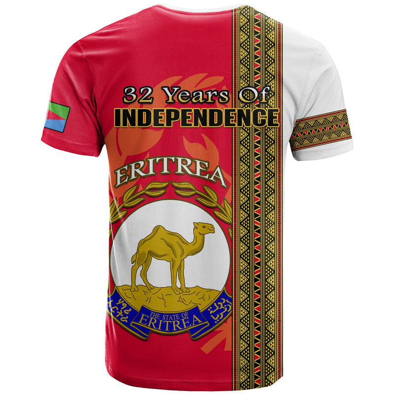 Eritrea African Pattern Happy Independence Day Version White T Shirt