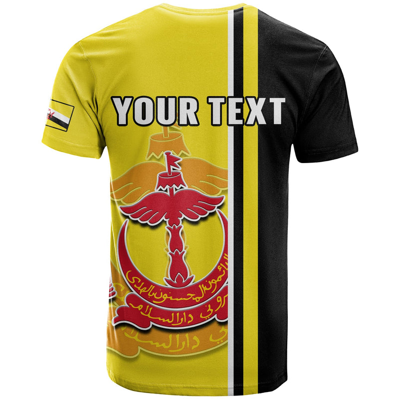 Custom Brunei Happy Independence Day With Coat Of Arms T Shirt