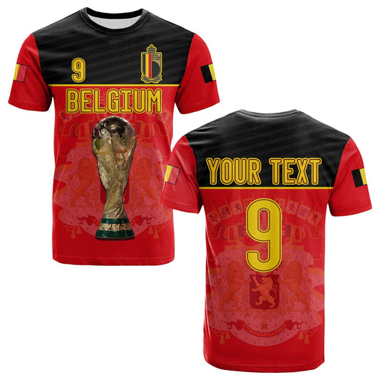 Custom Belgium Football 2022 De Rode Duivels Sporty Style T Shirt