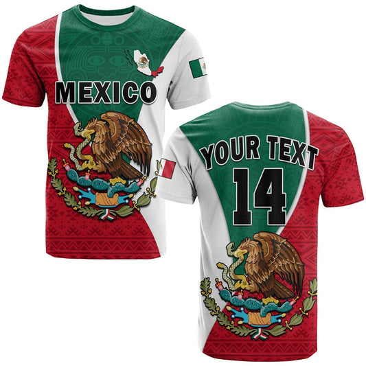 Custom Mexico Mexican Aztec Pattern T Shirt