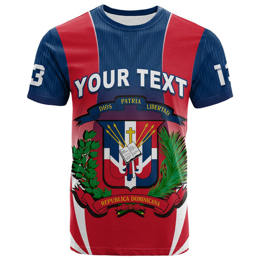 Custom Dominican Republic Dominicana Style Sporty T Shirt
