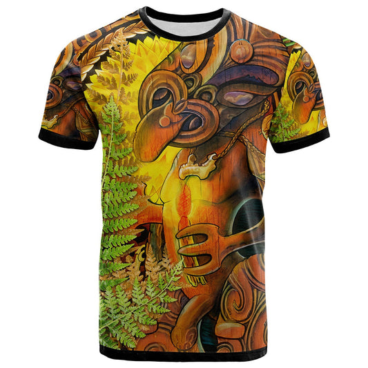 Custom Hei Tiki Maori Fern Aotearoa Ta Moko Sun T Shirt
