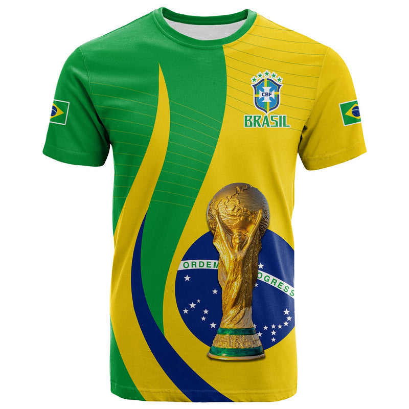 Custom Brazil Football Champions Selecao Style Vibe T Shirt