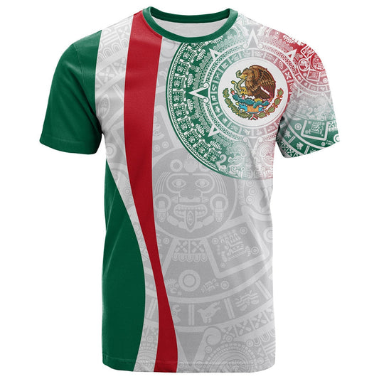 Custom Mexico Mexican Eagles Aztec Pattern T Shirt