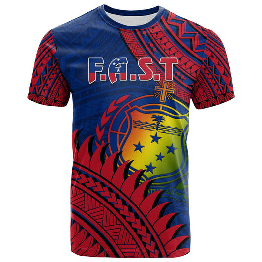 F.A.S.T Samoa Samoan Coat Of Arms Polynesian Pattern T Shirt