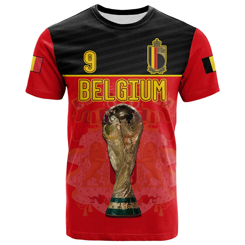 Custom Belgium Football 2022 De Rode Duivels Sporty Style T Shirt