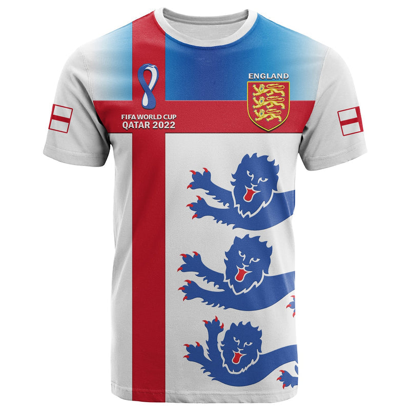 Custom England Football Three Lions Champions World Cup 2022 T Shirt