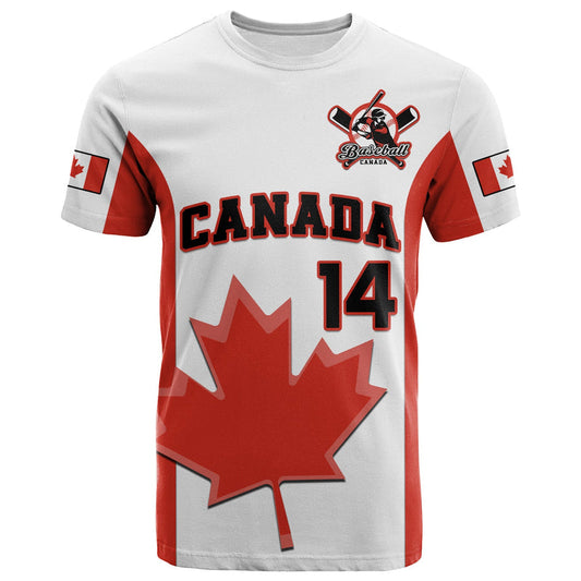 Custom Canada Baseball 2023 Canadian Maple Leaf Sporty T Shirt