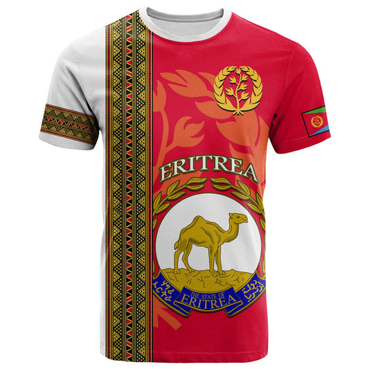 Eritrea African Pattern Happy Independence Day Version White T Shirt