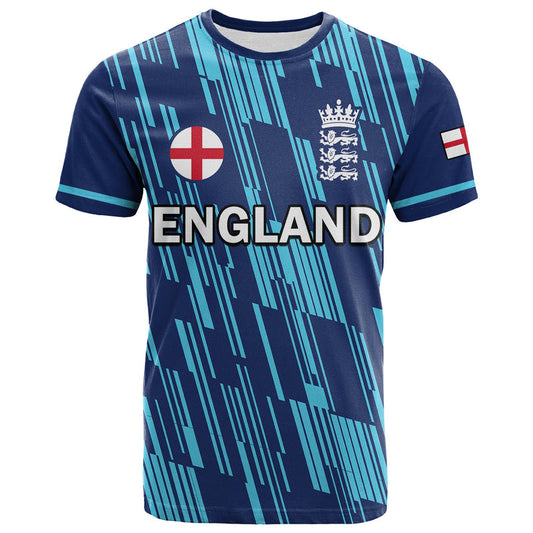 Custom England Cricket Sporty 2022 T Shirt