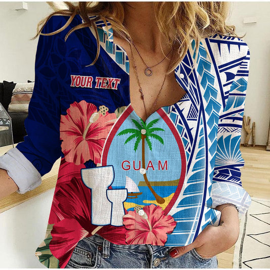 (Custom Personalised) Guam Chamorro Happy Liberation Day Latte Stone Women Casual Shirt