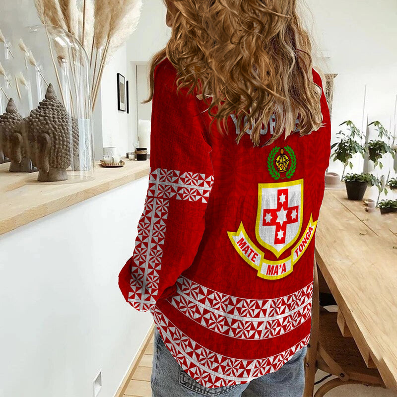 (Custom Personalised) Kolisi Tonga - TCA Women Casual Shirt