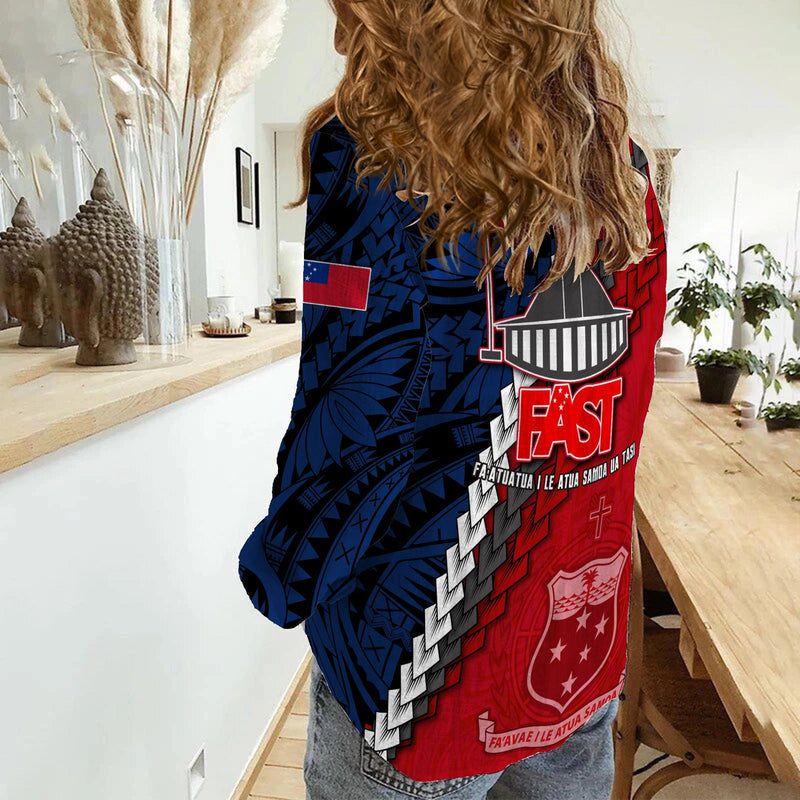 F.A.S.T Samoa Polynesian Women Casual Shirt