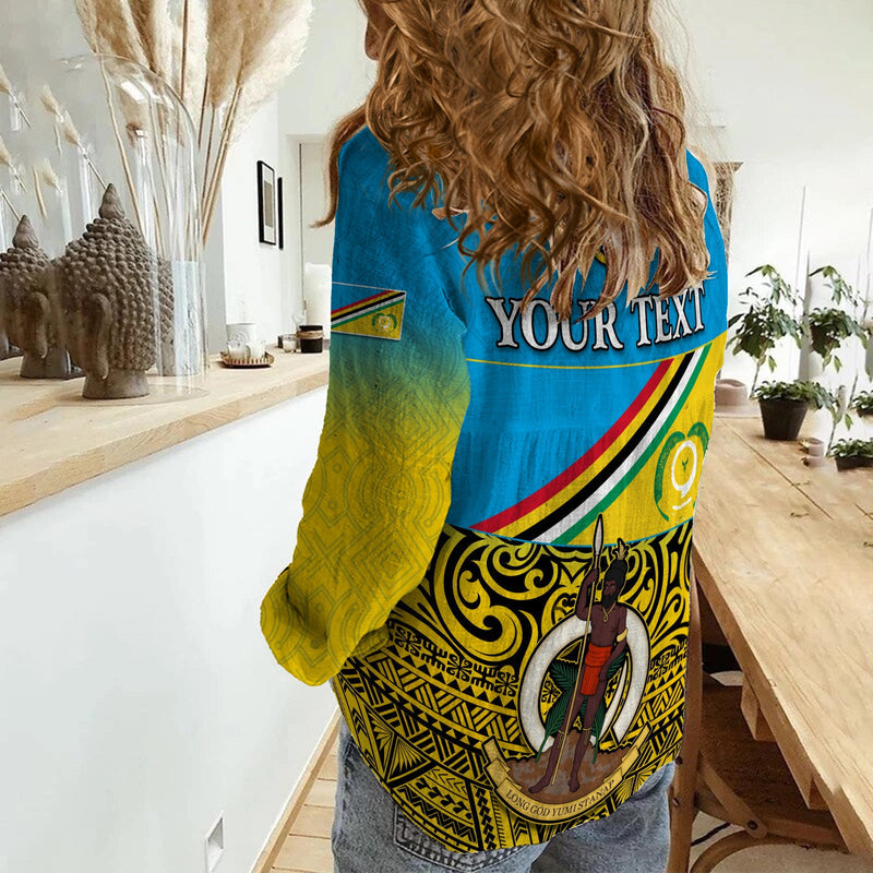 (Custom Personalised) Torba Province Vanuatu Proud Women Casual Shirt