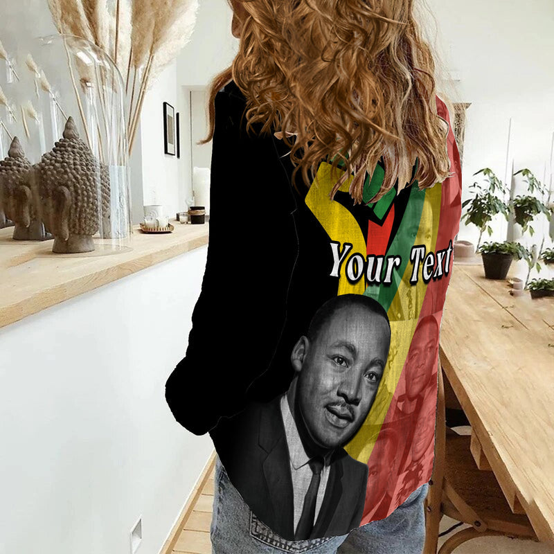 (Custom Personalised) Civil Rights Leaders African American Black History Month Women Casual Shirt