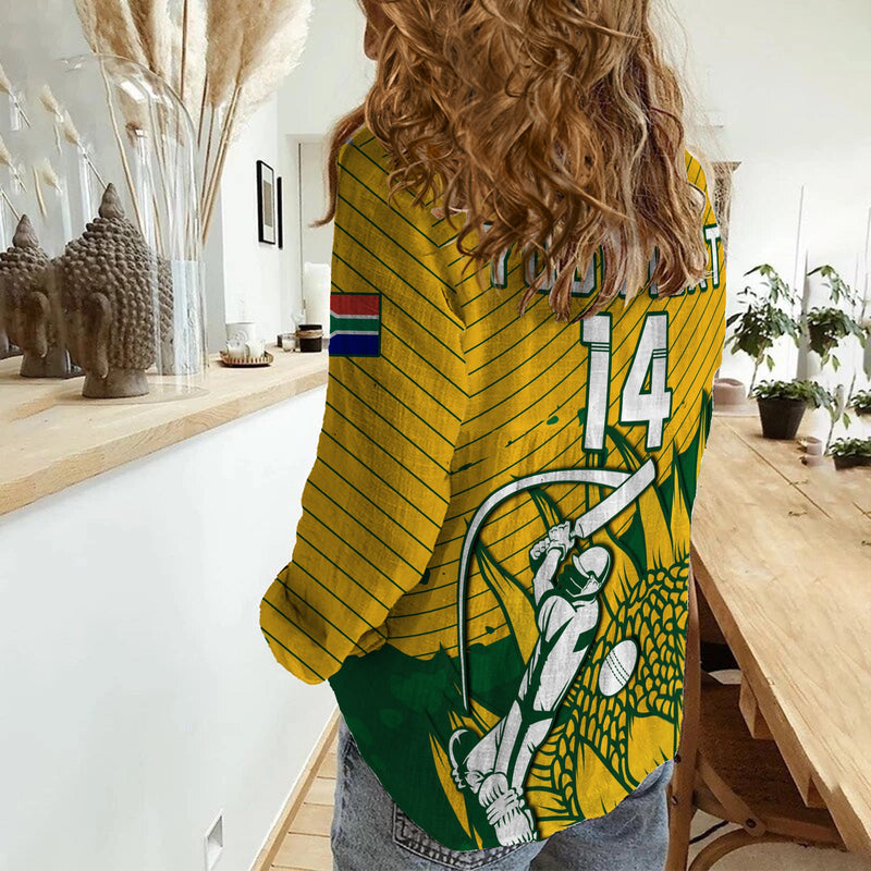 (Custom Text And Number) South Africa Cricket Go Proteas Unique Style Women Casual Shirt