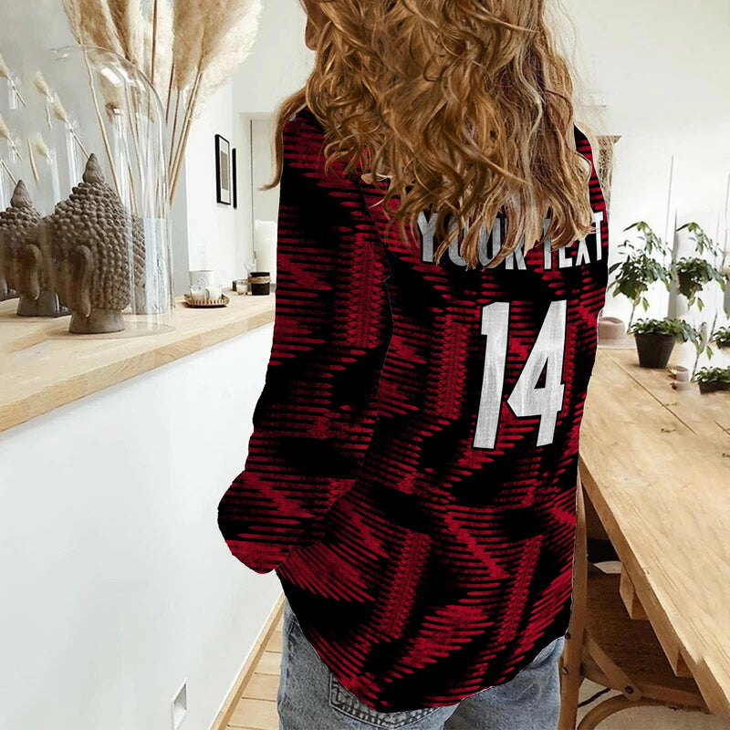 (Custom Text And Number) Germany Football Nationalelf 2022 Original Style Women Casual Shirt