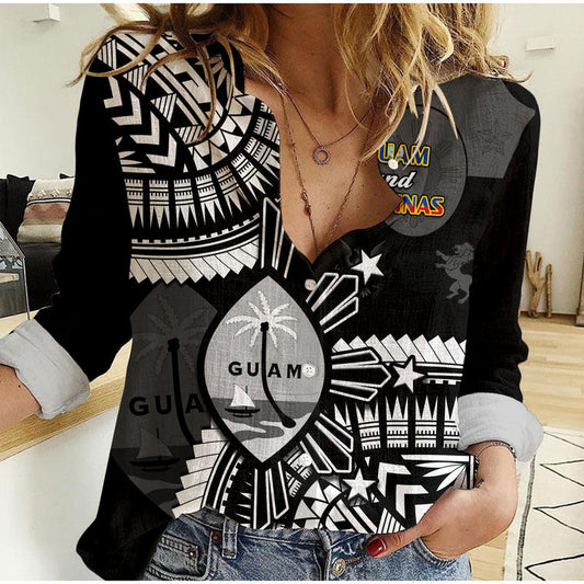 (Custom Personalised) Guam and Philippines Guaman Filipinas Together Black Women Casual Shirt