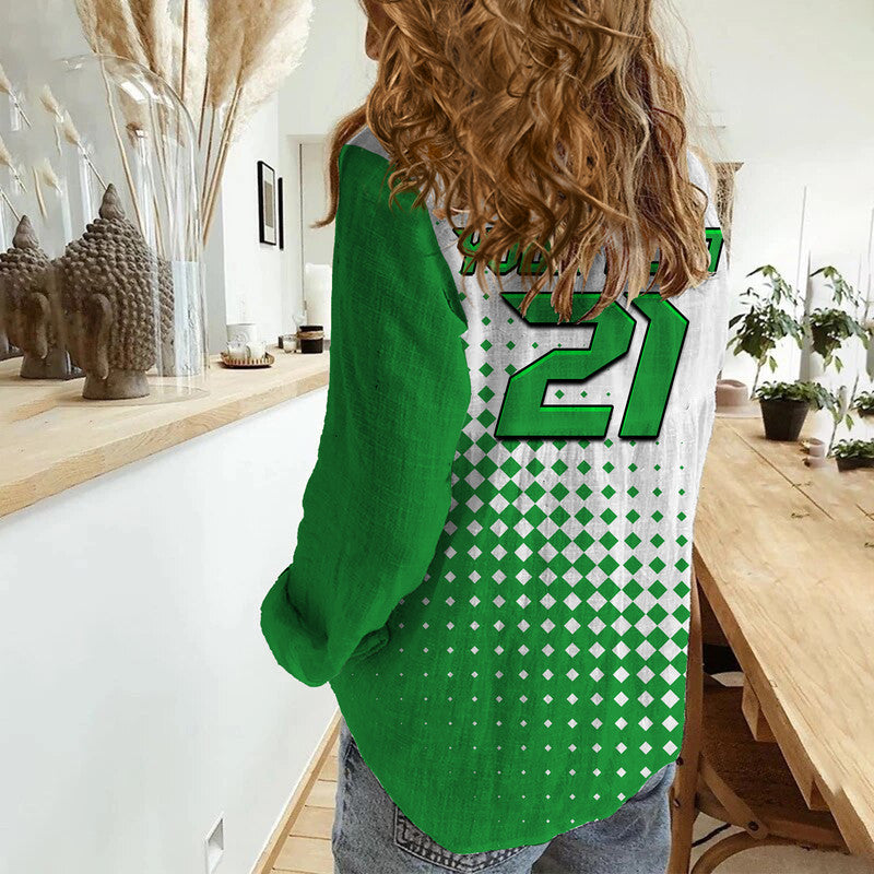 (Custom Personalised) Iran Football World Cup 2022 Team Melli Sport Style Women Casual Shirt
