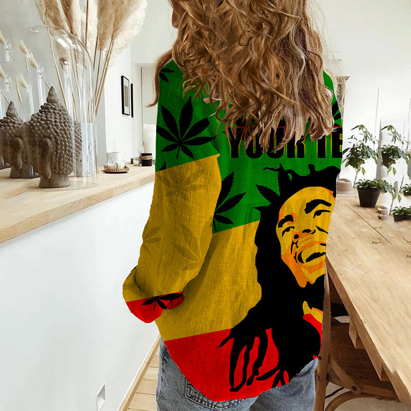 (Custom Personalised) Legend Bob - Reggae Casual Shirt Style