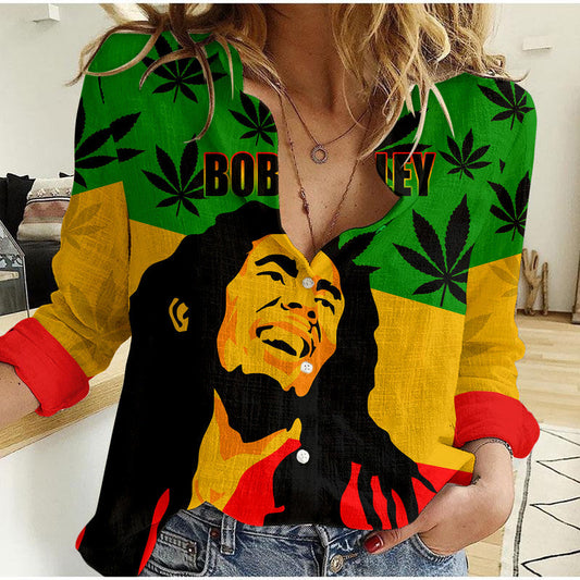 (Custom Personalised) Legend Bob - Reggae Casual Shirt Style