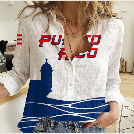 (Custom And Number) Baseball 2023 Puerto Rico Casual Shirt