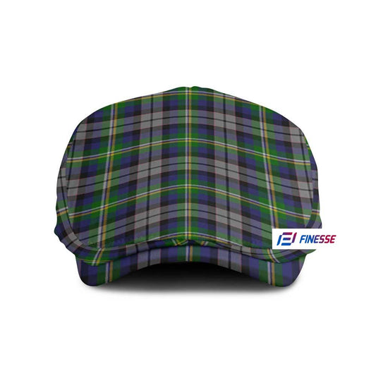 Abel Tartan Jeff Hat, Tartan Flat Cap