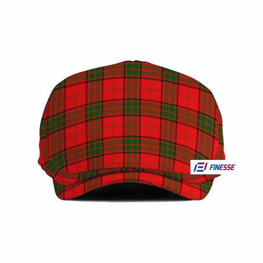 Adair Tartan Jeff Hat, Tartan Flat Cap