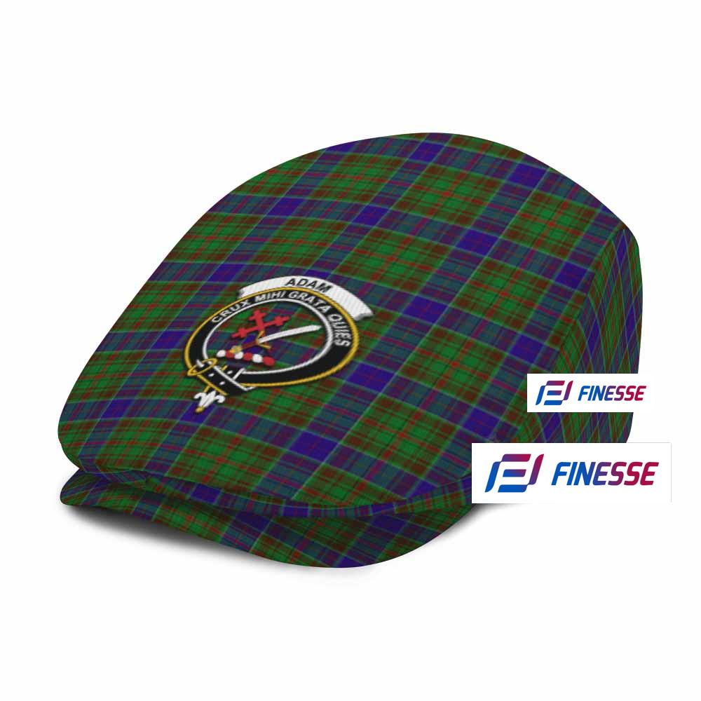 Adam Family Crest Tartan Jeff Hat, Tartan Flat Cap