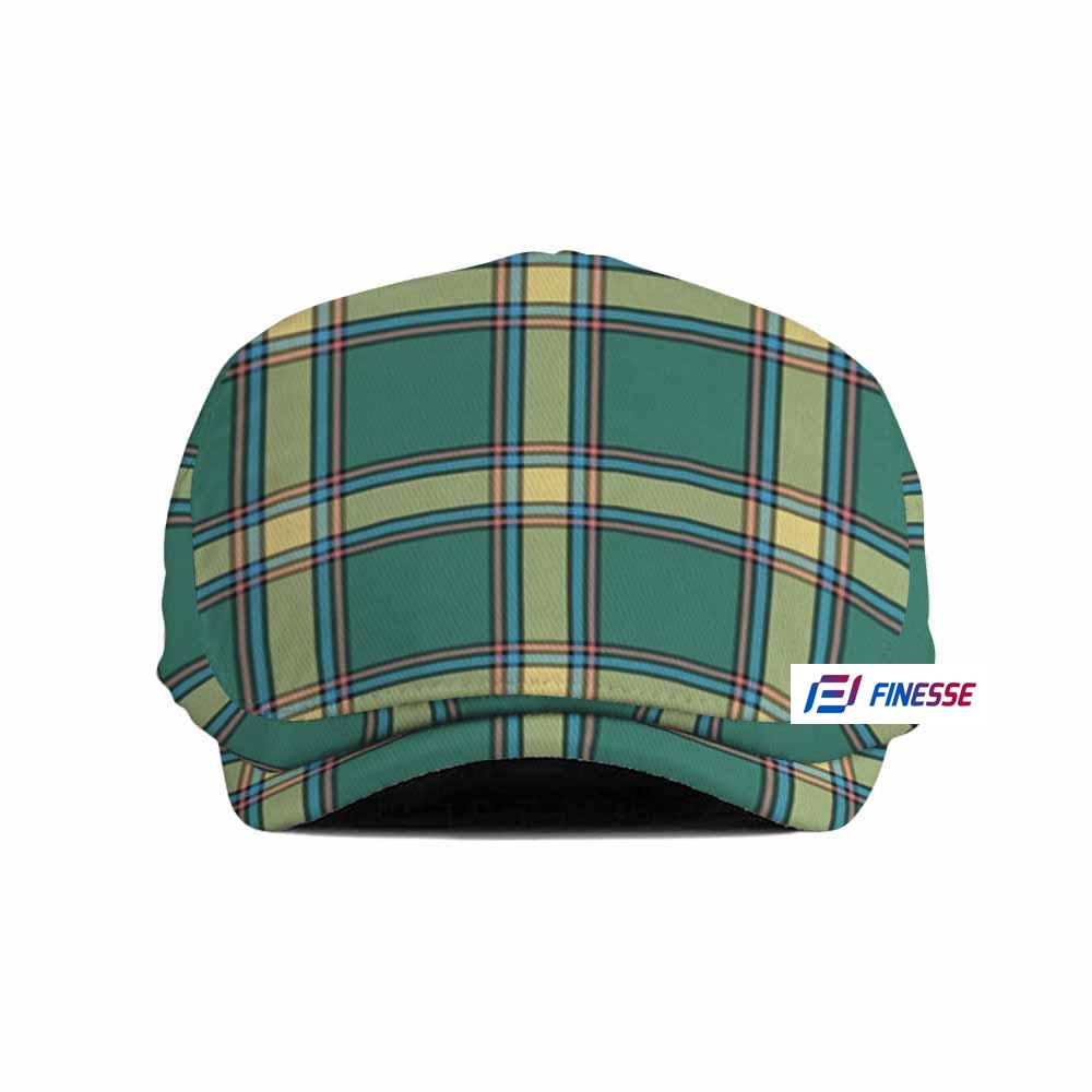 Alberta Province Canada Tartan Jeff Hat, Tartan Flat Cap