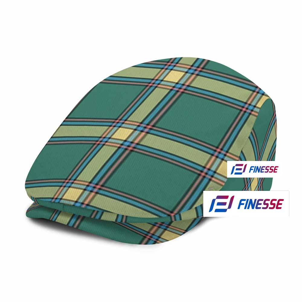 Alberta Province Canada Tartan Jeff Hat, Tartan Flat Cap