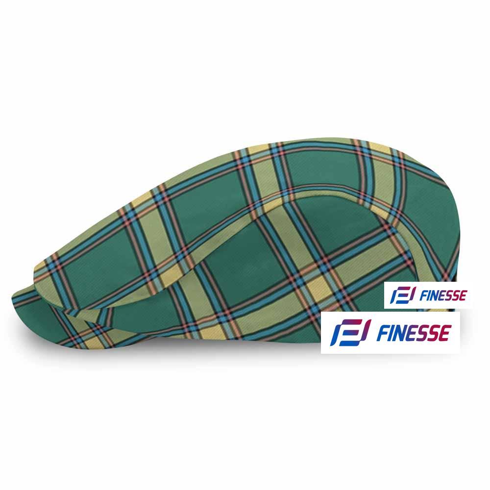 Alberta Province Canada Tartan Jeff Hat, Tartan Flat Cap