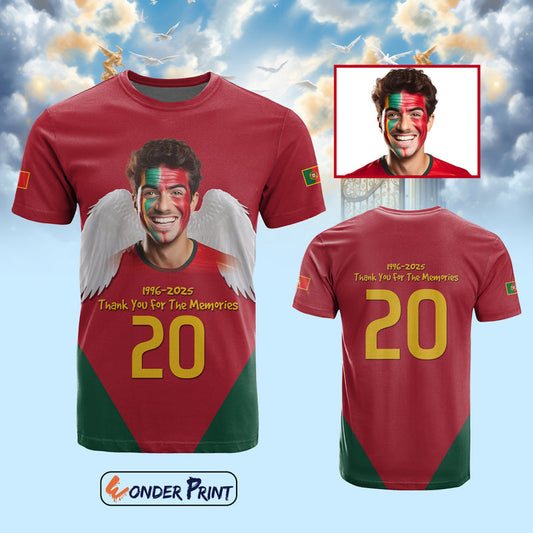 Custom Photo Portuguese Footballer 1996-2025 Thank You For The Memories T Shirt