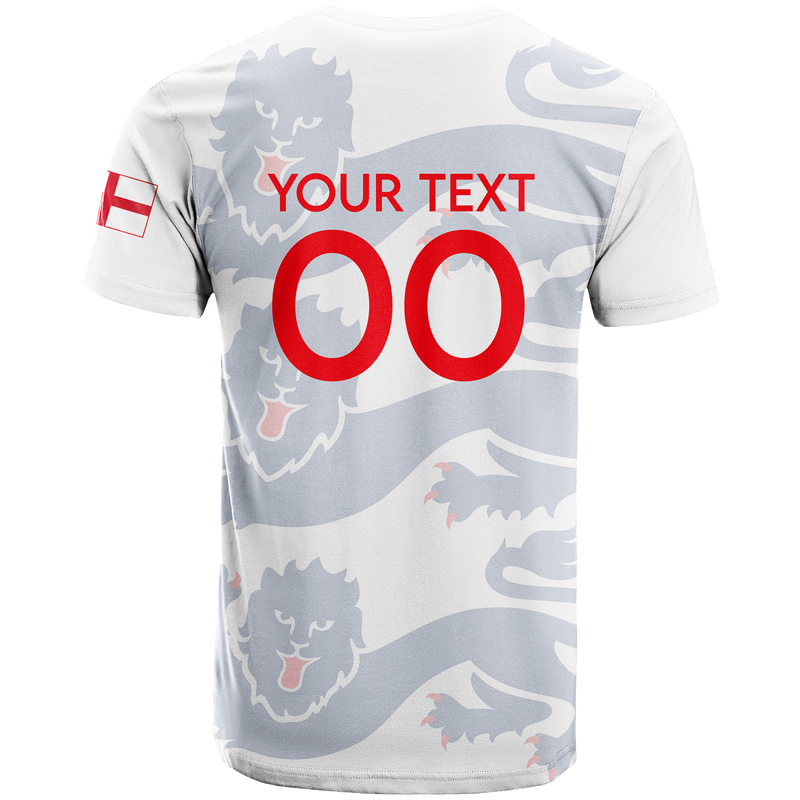 Custom England Football 2022 T Shirt